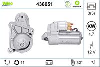 VALEO 436051 - Motor de arranque - VALEO RE-GEN REMANUFACTURED