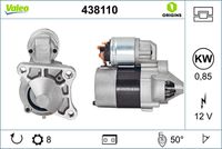 VALEO 438110 - Motor de arranque - VALEO ORIGINS NEW OE TECHNOLOGY