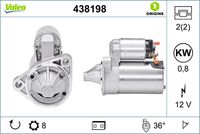 VALEO 438198 - Motor de arranque - VALEO ORIGINS NEW OE TECHNOLOGY