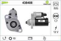 VALEO 438408 - Motor de arranque - VALEO CORE-FLEX