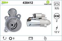 VALEO 438412 - Motor de arranque - VALEO CORE-FLEX