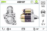 VALEO 458187 - Motor de arranque - VALEO RE-GEN REMANUFACTURED