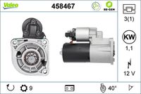 VALEO 458467 - Motor de arranque - VALEO RE-GEN REMANUFACTURED