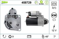 VALEO 458729 - Motor de arranque - VALEO RE-GEN REMANUFACTURED STOP&START