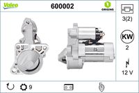 VALEO 600002 - Motor de arranque - VALEO ORIGINS NEW OE TECHNOLOGY