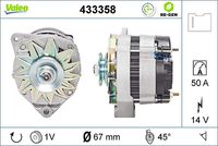 VALEO 433358 - Alternador - VALEO RE-GEN REMANUFACTURED