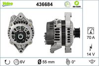 VALEO 436684 - Alternador - VALEO RE-GEN REMANUFACTURED