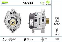 VALEO 437213 - Alternador - VALEO RE-GEN REMANUFACTURED