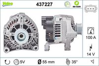 VALEO 437227 - Alternador - VALEO RE-GEN REMANUFACTURED