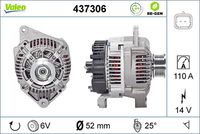 VALEO 437306 - Alternador - VALEO RE-GEN REMANUFACTURED