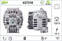 VALEO 437318 - Alternador - VALEO RE-GEN REMANUFACTURED