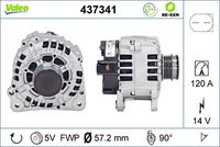 VALEO 437341 - Alternador - VALEO RE-GEN REMANUFACTURED