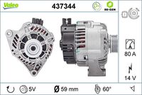 VALEO 437344 - Alternador - VALEO RE-GEN REMANUFACTURED