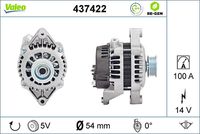 VALEO 437422 - Alternador - VALEO RE-GEN REMANUFACTURED