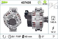 VALEO 437435 - Alternador - VALEO RE-GEN REMANUFACTURED