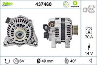 VALEO 437460 - Alternador - VALEO RE-GEN REMANUFACTURED