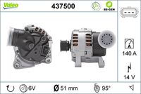 VALEO 437500 - Alternador - VALEO RE-GEN REMANUFACTURED