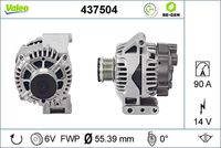 VALEO 437504 - Alternador - VALEO RE-GEN REMANUFACTURED