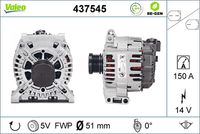 VALEO 437545 - Alternador - VALEO RE-GEN REMANUFACTURED