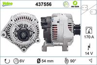 VALEO 437556 - Alternador - VALEO RE-GEN REMANUFACTURED