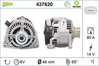 VALEO 437620 - Alternador - VALEO RE-GEN REMANUFACTURED