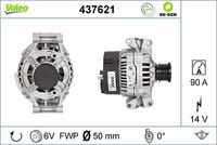 VALEO 437621 - Alternador - VALEO RE-GEN REMANUFACTURED