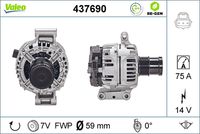 VALEO 437690 - Alternador - VALEO RE-GEN REMANUFACTURED