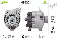 VALEO 439201 - Alternador - VALEO ORIGINS NEW OE TECHNOLOGY