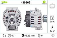 VALEO 439306 - Alternador - VALEO ORIGINS NEW OE TECHNOLOGY