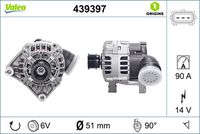 VALEO 439397 - Alternador - VALEO ORIGINS NEW OE TECHNOLOGY