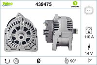 VALEO 439475 - Alternador - VALEO ORIGINS NEW OE TECHNOLOGY