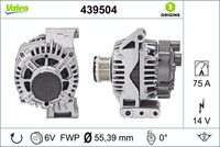 VALEO 439504 - Alternador - VALEO ORIGINS NEW OE TECHNOLOGY