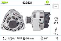 VALEO 439531 - Alternador - VALEO ORIGINS NEW OE TECHNOLOGY