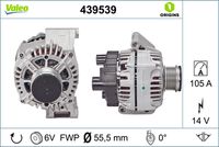 VALEO 439539 - Alternador - VALEO ORIGINS NEW OE TECHNOLOGY