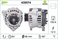 VALEO 439574 - Alternador - VALEO ORIGINS NEW OE TECHNOLOGY