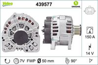 VALEO 439577 - Alternador - VALEO ORIGINS NEW OE TECHNOLOGY