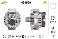 VALEO 439599 - Alternador - VALEO ORIGINS NEW OE TECHNOLOGY