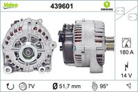 VALEO 439601 - Alternador - VALEO ORIGINS NEW OE TECHNOLOGY