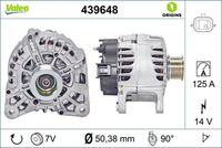 VALEO 439648 - Alternador - VALEO ORIGINS NEW OE TECHNOLOGY