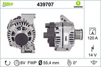 VALEO 439707 - Alternador - VALEO ORIGINS NEW OE TECHNOLOGY