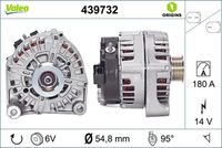 VALEO 439732 - Alternador - VALEO ORIGINS NEW OE TECHNOLOGY