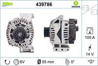 VALEO 439786 - Alternador - VALEO ORIGINS NEW OE TECHNOLOGY