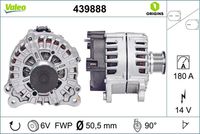 VALEO 439888 - Alternador - VALEO ORIGINS NEW OE TECHNOLOGY