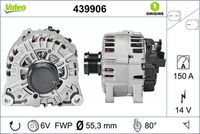 VALEO 439906 - Alternador - VALEO ORIGINS NEW OE TECHNOLOGY