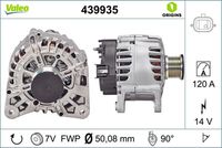 VALEO 439935 - Alternador - VALEO ORIGINS NEW OE TECHNOLOGY