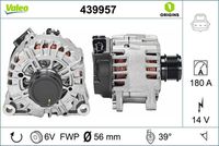 VALEO 439957 - Alternador - VALEO ORIGINS NEW OE TECHNOLOGY