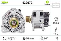 VALEO 439970 - Alternador - VALEO ORIGINS NEW OE TECHNOLOGY