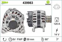 VALEO 439983 - Alternador - VALEO ORIGINS NEW OE TECHNOLOGY