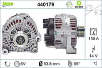 VALEO 440179 - Alternador - VALEO RE-GEN REMANUFACTURED