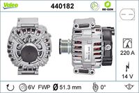 VALEO 440182 - Alternador - VALEO RE-GEN REMANUFACTURED